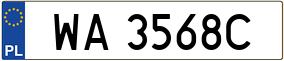 Trailer License Plate